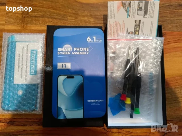 НОВ LCD Дисплей с тъчскрийн за iPhone 11 OLED комплект с инструменти и протектор, снимка 2 - Тъч скрийн за телефони - 50525207