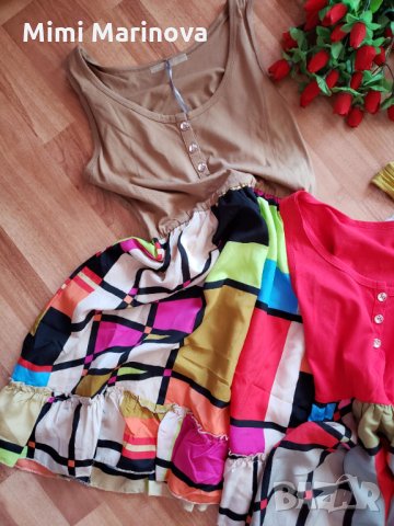 Шарени рокли, снимка 5 - Рокли - 26601248