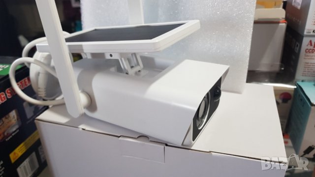 Соларна безжична WIFI IP камера Automat, 1080P HD, 2 антени Водоустойчива система за видеонаблюдение, снимка 4 - IP камери - 30310534