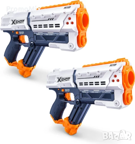 Комплект от 2 броя бластер X-Shot Chaos Meteor Blaster 36365-2022 Детско оръжие с 24 броя топчета, снимка 2 - Други - 50782339