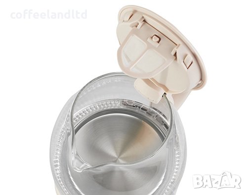 Стъклена електрическа кана за вода 1,0л. AD 1283C, снимка 6 - Кани - 35121171