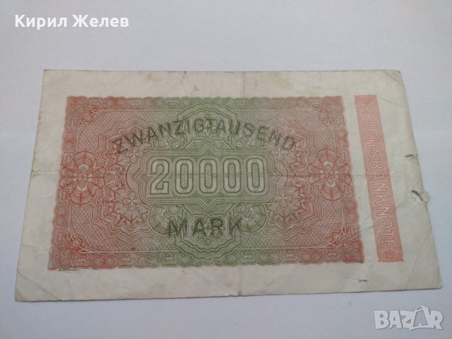 Райх банкнота - Германия - 20 000марки / 1923 година - 17991, снимка 11 - Нумизматика и бонистика - 31020370