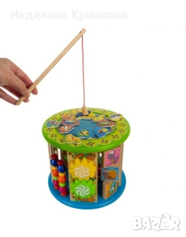 ❌️ Дървен образователен куб монтесори за деца с много функции и игри 11в1, снимка 3 - Образователни игри - 53376950