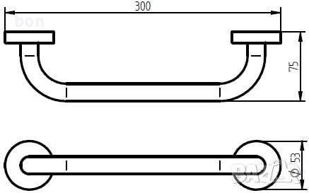 Ръкохватка за баня Haceka Kosmos Chrome, снимка 3 - Други стоки за дома - 40355430