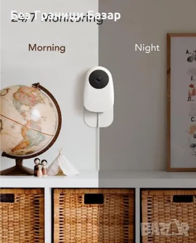 Нов Бебешки монитор Интелигентен бебефон Nooie 2K с двупосочен звук, снимка 5 - Други - 48758390