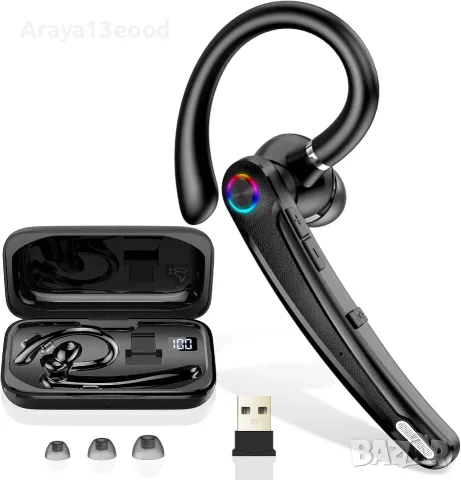 Bluetooth слушалка Atheewon U8 V5.4 с микрофон, ENC и USB донгъл