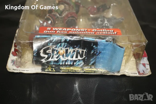 Рядка Фигура 1998 McFarlane Spawn IV Unmasked Series 12 Action Figure With 5 Weapons NEW SEALED, снимка 6 - Колекции - 56241982