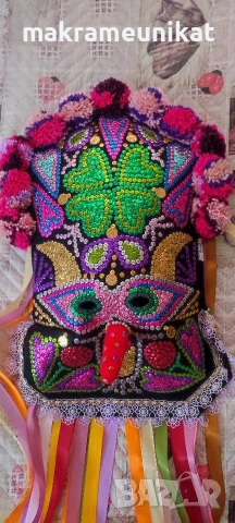 Кукерска маска, гугла, нова, Новодел, декорация, снимка 11 - Други - 53152997