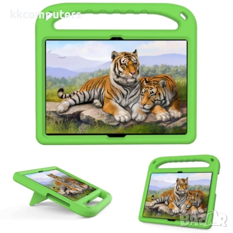 Lenovo M10 FHD REL TB-X605FC / TB-X605LC EVA Удароустойчив Калъф с Удобна Дръжка и Стойка + Протекто, снимка 6 - Калъфи, кейсове - 51129334