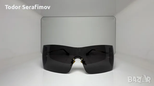 Дамски слънчеви очила Miu Miu Rimless Shield / Visor, снимка 4 - Слънчеви и диоптрични очила - 55982784