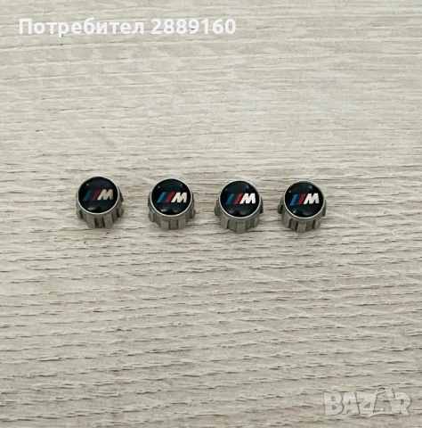 Оригинални капачки за винтили за гуми BMW M, снимка 2 - Аксесоари и консумативи - 53939809