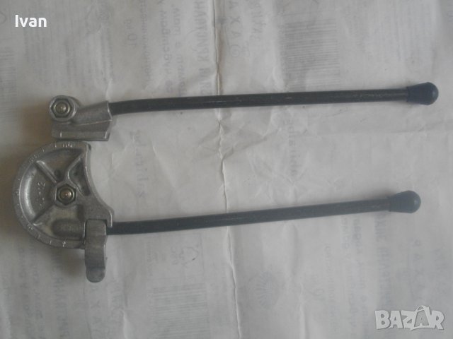 Немски Ръчен Тръбогиб 10-12мм-Уред Огъване Меки/Полутвърди Тръби-34см/Радиус 40мм/0-180 Градуса, снимка 2 - Други инструменти - 44495558