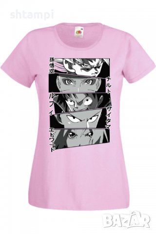 Дамска тениска Anime Heroes Naruto Goku Luffy Sakura,Анимация,игра,Празник,Повод., снимка 10 - Тениски - 38047426