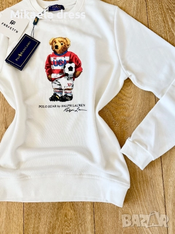 Нов син памучен суичър на Polo Ralph Lauren. Суперсвеж и готов за носене. Подходящ за всекидневието., снимка 4 - Суичъри - 52150525