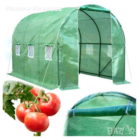 Резервно покривало за оранжерия 3x2x2м – Армирано UV , с цип и прозорци (без рамка), снимка 8 - Други стоки за дома - 53354305