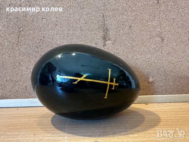 голямо дървено рисувано руско яйце"Богородица с младенеца"/, снимка 3 - Антикварни и старинни предмети - 52924609