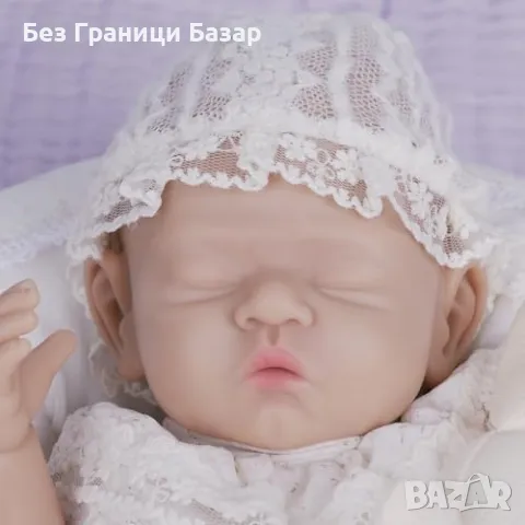 Нова "реборн" Реалистична силиконова бебешка кукла с пълно тяло и DIY очи, снимка 2 - Кукли - 48165510