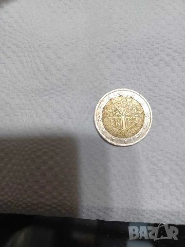 Монета от две евро 2001 год.