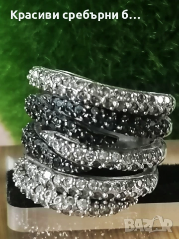Впечатляващ, масивен сребърен , снимка 3 - Пръстени - 54209131