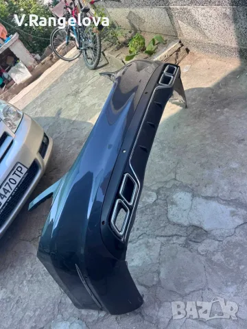 Задна броня с дифузер и накрайници за Mercedes W205 (2014-2019) Седан, снимка 3 - Части - 55944552