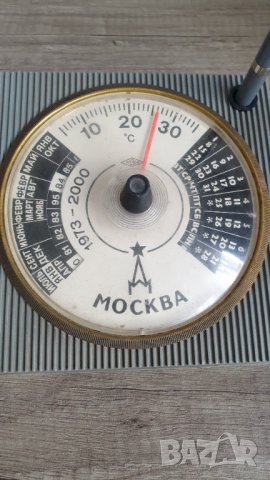 Ретро календар,термометър Москва с перомолив, снимка 2 - Антикварни и старинни предмети - 44261922