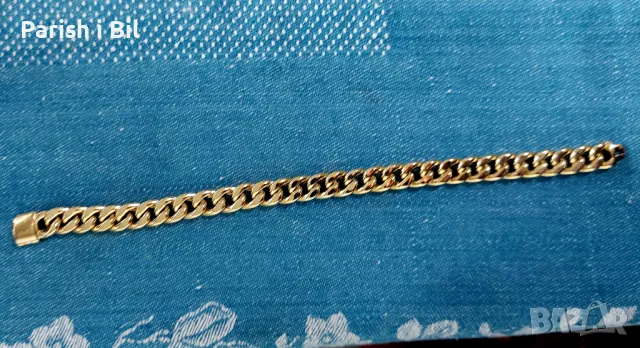 Златна мъжка гривна, снимка 6 - Гривни - 48820049