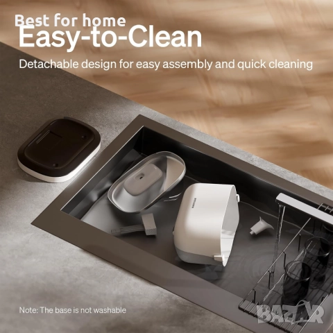  PETLIBRO, безжичен фонтан за вода за домашни любимци, работещ с батерии, 2,5 л, снимка 4 - За котки - 51857395