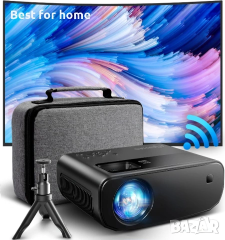 ELEPHAS проектор с 5G WiFi съвместим с TV Stick/HDMI/USB/iOS/Android