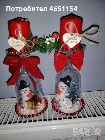 коледни свещници , снимка 4 - Коледни подаръци - 52577763