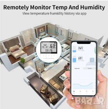 Wi Fi   термометър с влагомер за инкубатор (Smart Home,  Smart  LifeTuya, Alexa) с аларма по задание, снимка 5 - Градински инструменти - 38439029