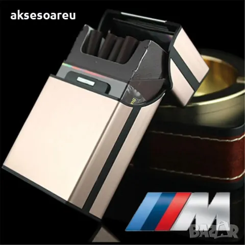 Идеална подаръчна нова метална кутия табакера с магнитен капак за 80 мм стандартни цигари модна стил, снимка 8 - Табакери - 50234074