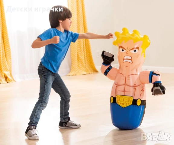 Надуваема играчка боксова круша INTEX 3-D Bop Bags, 91 х 51 см, снимка 6 - Надуваеми играчки - 51108371