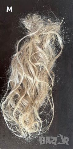 Естествена коса на кичури с кератин