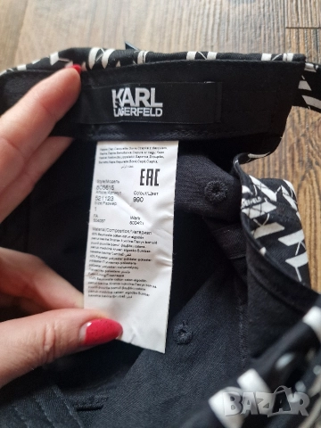 Страхотна шапка с козирка KARL LAGERFELD , снимка 5 - Шапки - 52848668