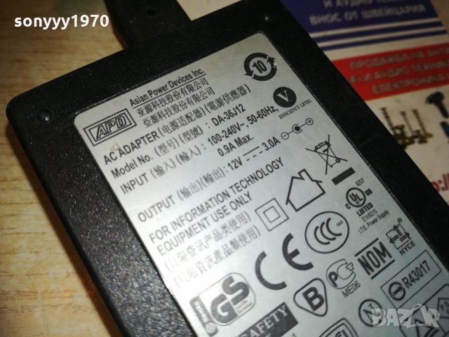 apd ac adapter 12v/3amp-внос sweden 3010202056, снимка 13 - Други - 30614031