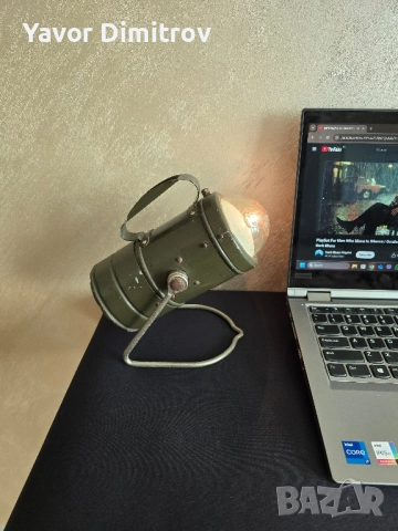 Vintage военен фенер Варта/ Varta, снимка 3 - Колекции - 52428751