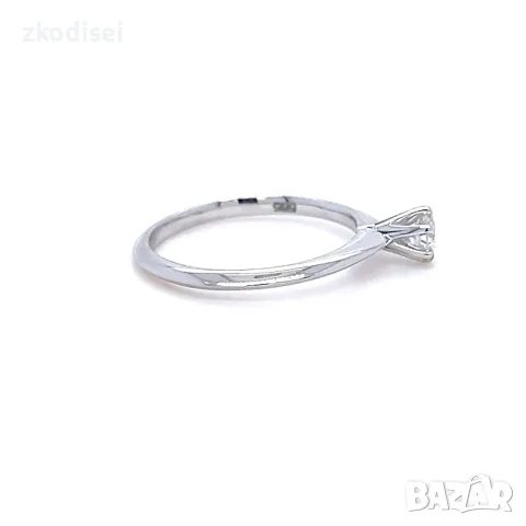 Златен дамски пръстен с диамант 0,23Ct. чистота:VS размер:54 модел:42881-6, снимка 3 - Пръстени - 55831345