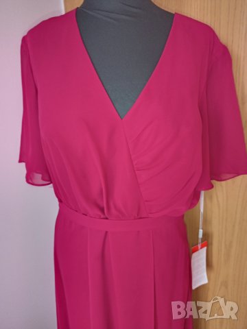 Официална рокля Burgundy XXL Нова, снимка 3 - Рокли - 40644753