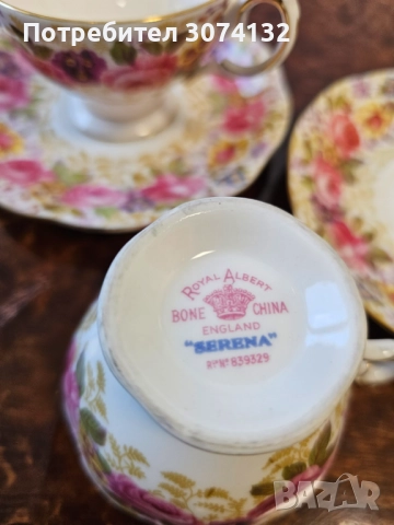 Чаши за кафе от костен порцелан, снимка 2 - Чаши - 52996818