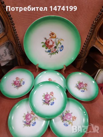 Красив баварски десертен сервиз, снимка 8 - Сервизи - 35584378