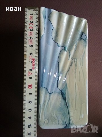 Комплект от две стари малки вази +пепелник., снимка 4 - Вази - 36649626