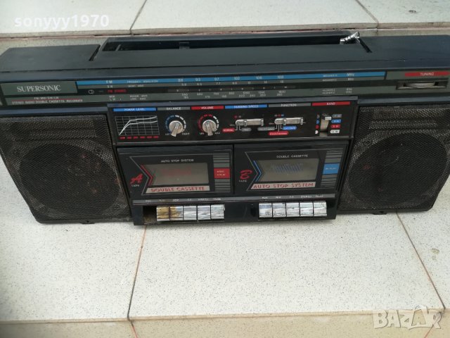 SUPERSONIC-СТАР ДВУКАСЕТЪЧЕН, снимка 4 - Радиокасетофони, транзистори - 30179081