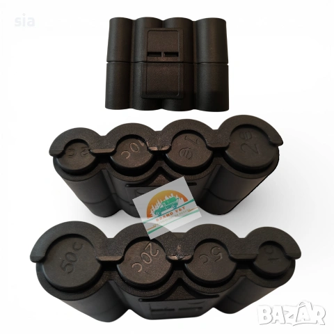 Монетник за кола за Евро с 8 гнезда, двоен Монетник 