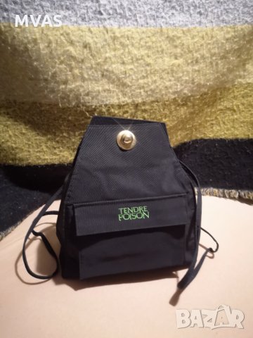  Нова дамска раничка Dior Tendre Poison черно зелено, снимка 2 - Раници - 31459424