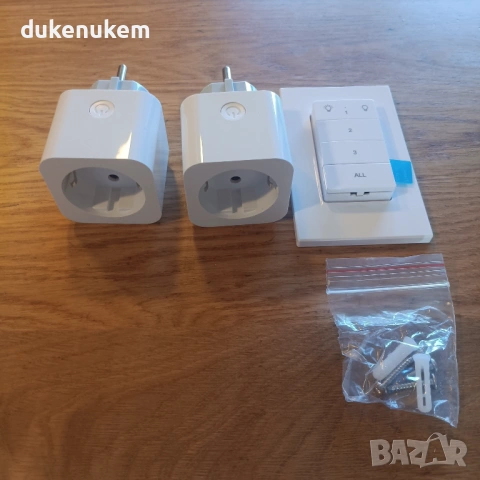 2 броя Безжични контакти с дистанционно + стенен бутон, 3680W, 30м, снимка 8 - Друга електроника - 53074512