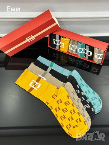 Високи  мъжки чорапи CALVIN CLEIN, KARL,  OFF WHITE, FENDI, UNDER, HUGO BOSS , снимка 6 - Мъжки чорапи - 44776199