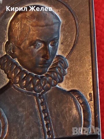 ЛУИДЖИ ГОНЗАГА от МАНТУА ПОСРЕБРЕНА РЯДКА АПЛИКАЦИЯ АВТОРСКА за КОЛЕКЦИЯ 12684, снимка 11 - Колекции - 30352865