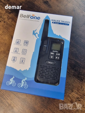 BelFone OG200 уоки-токи, обхват 8 км, 20 канала, IP54, 1 брой, снимка 9 - Друга електроника - 51718245