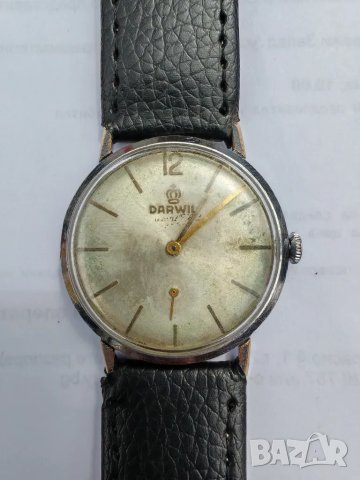 Стар,механичен,мъжки часовник DARWIL. , снимка 6 - Мъжки - 49959306