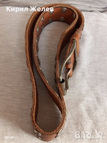 Модерен кожен колан с капси много красив стилен дизайн 35273, снимка 7 - Колани - 51867987